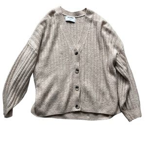 Old Navy Beige Button Sweater XL